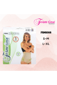 FRM1008 - Siyah - Form Time  Yüksek Bel Slip Korse