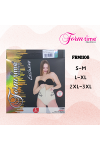 FRM1108 - Beyaz - Form Time Agraflı Yüksek Bel Slip Korse