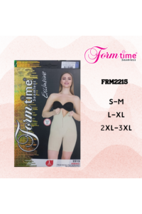 FRM2215 - Siyah - Form Time Agraflı Yüksek Bel Uzun Paça  Korse