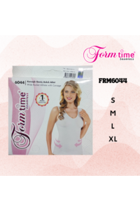 FRM6044 - Beyaz - Form Time  Geniş Askılı Atlet