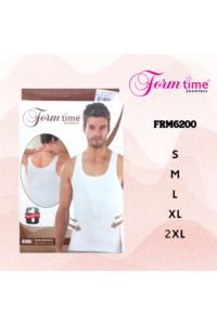 FRM6200 - Beyaz - Form Time  Erkek Korse Atlet