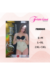 FRM9105 - Beyaz - Form Time Agraflı Göğüs Altı Çıtçıtlı Body Korse