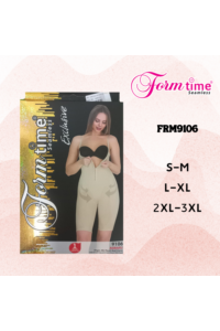 FRM9106 - Siyah - Form Time Agraflı Göğüs Altı Paçalı Body Korse