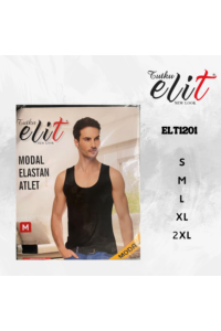 ELT1201 - Siyah - Elit Erkek Modal Elastan Atlet